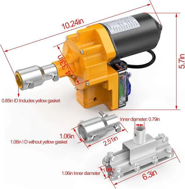 Alt view image 2 of 7 - Upgraded DC 24V 100W Greenhouse Film Roll Up Motor Kit with Climbing Device for Side Windows and Roof Vents of Plastic Film Greenhouses