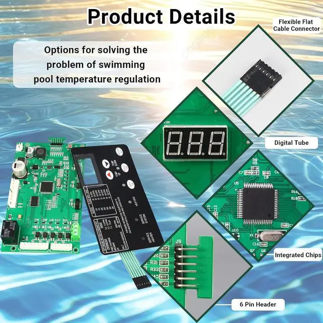 Alt view image 4 of 6 - 42002-0007S 461105 Control Board Kit Compatible with Pentair Mastertemp 400 | Replacement Part for Pentair Mastertemp 400 300 250 200 Sta-Rite Max-E-Therm NA and LP Series Pool/Spa Heater