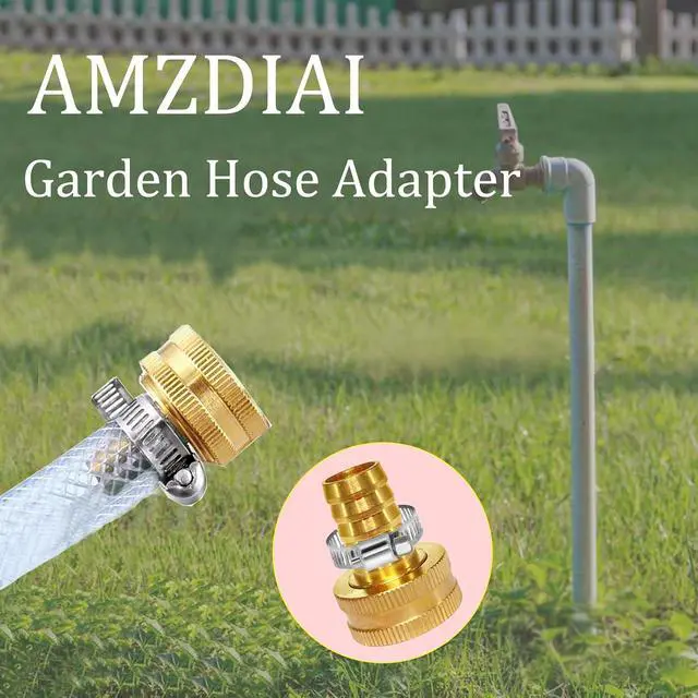 Alt view image 4 of 6 - Garden Hose Adapter 3/4" Drip Irrigation Tubing to Faucet - Reusable Connector Fittings for Most Rain Bird, Orbit, Dig, Toro 3/4 Tubing x 3/4" GHT Garden Hose Repair kit(10Sets)