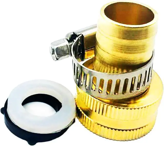 Alt view image 6 of 6 - Garden Hose Adapter 3/4" Drip Irrigation Tubing to Faucet - Reusable Connector Fittings for Most Rain Bird, Orbit, Dig, Toro 3/4 Tubing x 3/4" GHT Garden Hose Repair kit(10Sets)