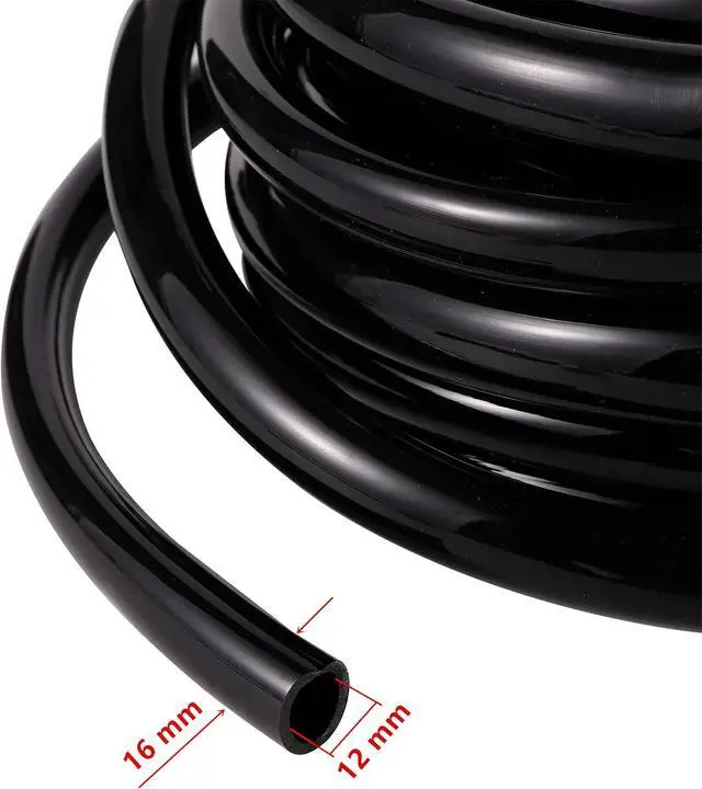 Alt view image 3 of 7 - 52 FT 1/2PVC Garden Irrigation Tubing HoseOD:16mm,ID:12mm) | 1/2" Drip Irrigation Tubing Main Line Hose Tube with Drip Irrigation Fitting Connector for Garden Watering System