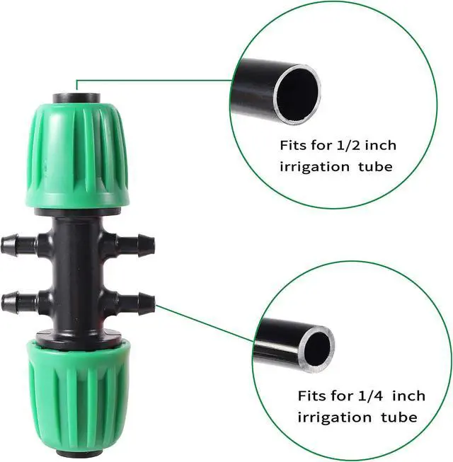 Alt view image 4 of 7 - 52 FT 1/2PVC Garden Irrigation Tubing HoseOD:16mm,ID:12mm) | 1/2" Drip Irrigation Tubing Main Line Hose Tube with Drip Irrigation Fitting Connector for Garden Watering System