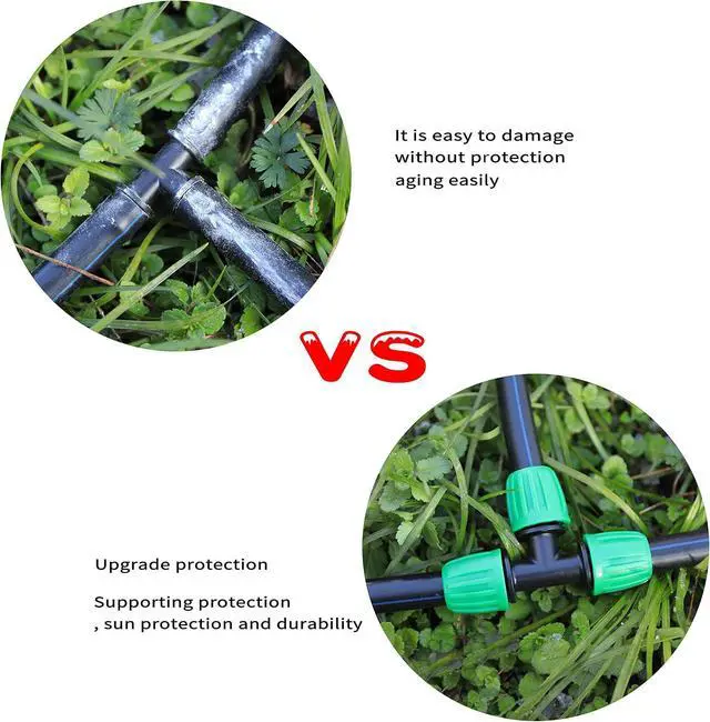 Alt view image 7 of 7 - 52 FT 1/2PVC Garden Irrigation Tubing HoseOD:16mm,ID:12mm) | 1/2" Drip Irrigation Tubing Main Line Hose Tube with Drip Irrigation Fitting Connector for Garden Watering System