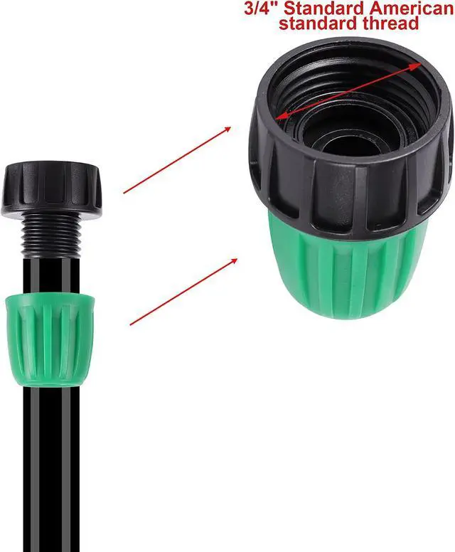 Alt view image 5 of 7 - 52 FT 1/2PVC Garden Irrigation Tubing HoseOD:16mm,ID:12mm) | 1/2" Drip Irrigation Tubing Main Line Hose Tube with Drip Irrigation Fitting Connector for Garden Watering System