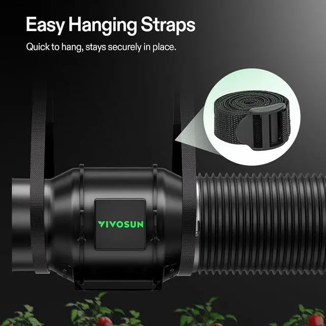 Alt view image 7 of 7 - G6 Smart Filtration Kit, Inline Fan, Controller, Carbon Filter,Duct | AeroZesh Inline Fan, E42A+ Enviroment Controller, Filter & Ducting, Cooling Ventilation, Grow Tent, Indoor Grow, Hydroponic