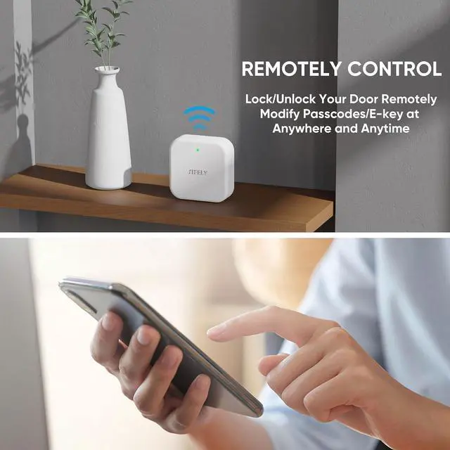 Alt view image 3 of 5 - Smart Lock Wi-Fi Gateway - Remote Access Hub for Smart Door Lock, Works with App & Alexa (Model G2, Supports 2.4G Wi-Fi Only)