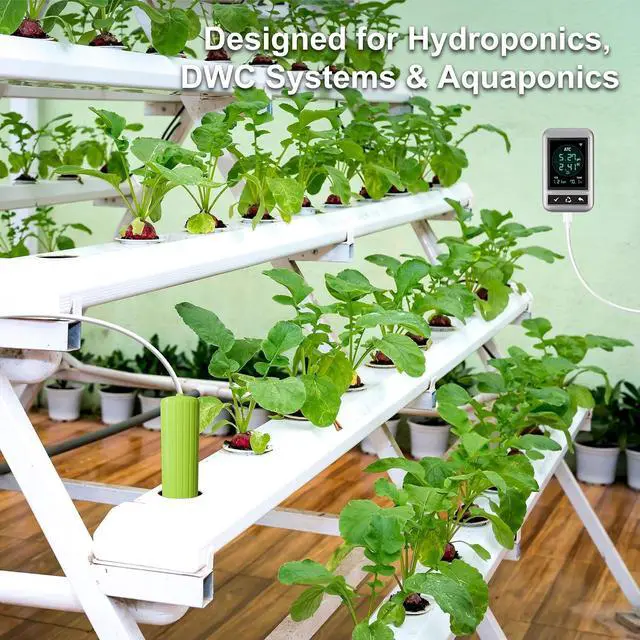 Alt view image 3 of 7 - WiFi Smart Hydroponics Monitor, 4-in-1 Continuous pH Meter, EC TDS PPM & Temp Tester, 24/7 App Data Export & Real-Time Alerts for Hydroponic Grow System Indoor Grow Tent DWC Aquaponics