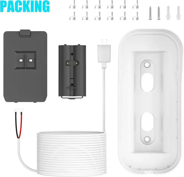 Alt view image 7 of 7 - 30FT/9M Power Adapter Kit for myQ Smart Garage Video Keypad,Weatherproof Charging Cable and Adjustable Swivel Mount,Continuous Charging Your myQ Video Keypad