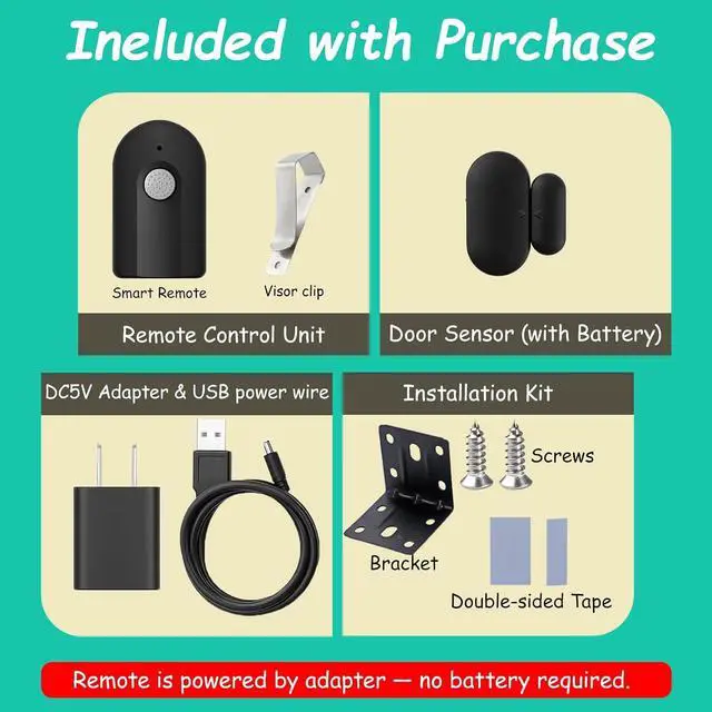 Alt view image 2 of 7 - Smart Garage Door Opener Remote,Compatible with licode Genie Overhead Door Garage Door Opener,Compatible with Alexa Google Home iPhone Siri WiFi