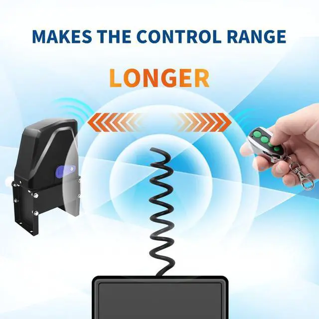 Alt view image 4 of 7 - ERM12 Universal External Receiver with 2 Remote Control Transmitters for Automatic Swing Sliding Gate Opener Garage Door Opener, Remote Operator Accessory for Outdoor Use