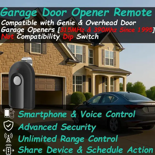 Alt view image 7 of 7 - Smart Garage Door Opener Remote,Compatible with licode Genie Overhead Door Garage Door Opener,Compatible with Alexa Google Home iPhone Siri WiFi