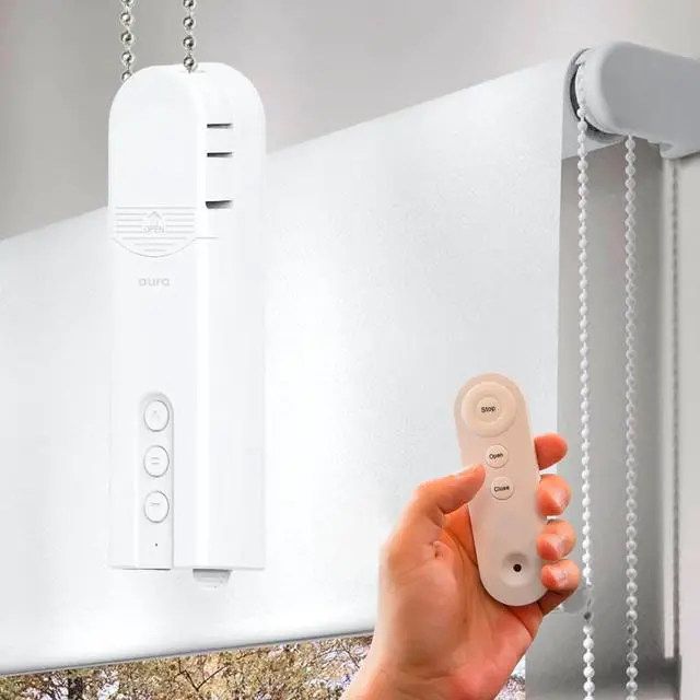 Main image of SmartShade Driver, Remote Control & WiFi Dongle, White | Window Shade Driver, Compatible with Alexa, Google Assistant & IFTTT, Custom Scheduling, Long Battery Life