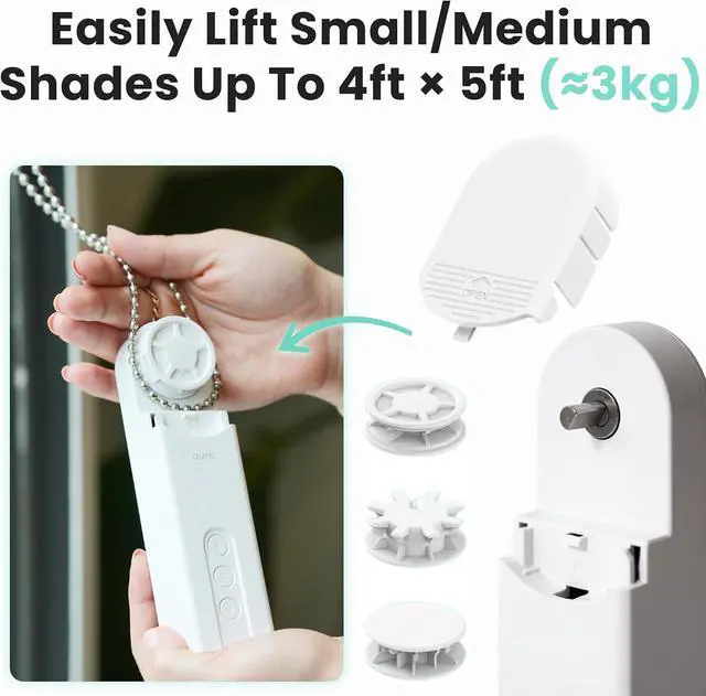 Alt view image 5 of 7 - SmartShade Driver, Remote Control & WiFi Dongle, White | Window Shade Driver, Compatible with Alexa, Google Assistant & IFTTT, Custom Scheduling, Long Battery Life