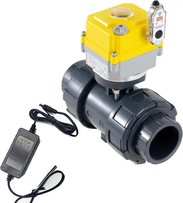 Alt view image 2 of 5 - Smart WiFi Water Valve - 2.0-inch Electric Ball Valve with DC24V Actuator/AC110V-230V Power Adapter, TUYA-APP Control, Timed Automatic Shutdown of Home/Industrial Pipes