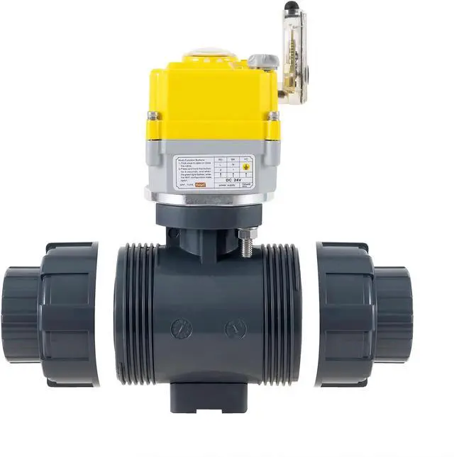 Alt view image 3 of 5 - Smart WiFi Water Valve - 2.0-inch Electric Ball Valve with DC24V Actuator/AC110V-230V Power Adapter, TUYA-APP Control, Timed Automatic Shutdown of Home/Industrial Pipes