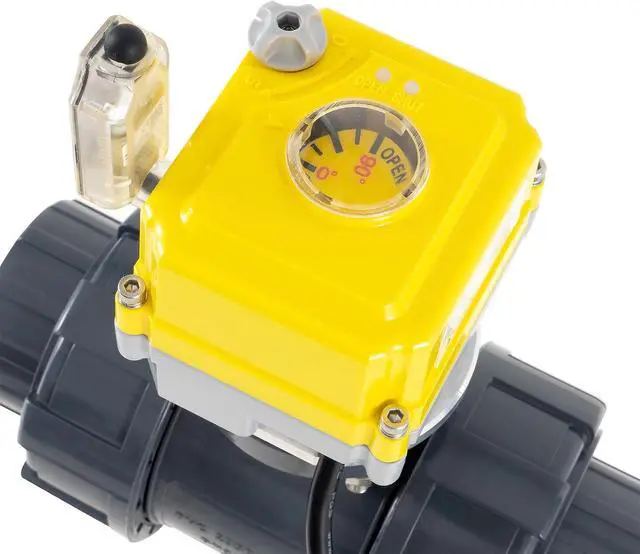 Alt view image 4 of 5 - Smart WiFi Water Valve - 2.0-inch Electric Ball Valve with DC24V Actuator/AC110V-230V Power Adapter, TUYA-APP Control, Timed Automatic Shutdown of Home/Industrial Pipes