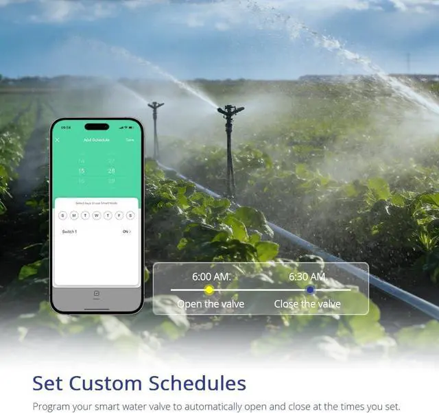 Alt view image 5 of 7 - WiFi Smart Water Valve Controller, Remote Shutoff for 1/2 to 1 in Pipe | WiFi version, Remote water shutoff, Alexa and Google voice control, Smart Life app