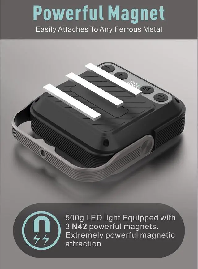 Alt view image 4 of 6 - 20000mAh Rechargeable LED Camping Lantern - 1600LM, QC3.0 22.5W, 4 - Color Switch, IPX5 Waterproof - Perfect for Camping, Hiking & Emergency Situations(Black)