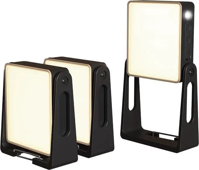 Main image of 3 Pack Portable Camping Lantern, 4000mAh Dimmable LED Camping Light Flashlight with 360° Stand, 3 Color Modes, Rechargeable Lamp for Power Cuts, 2-in-1 Emergency Lamps Lanterns for Home Power Outages