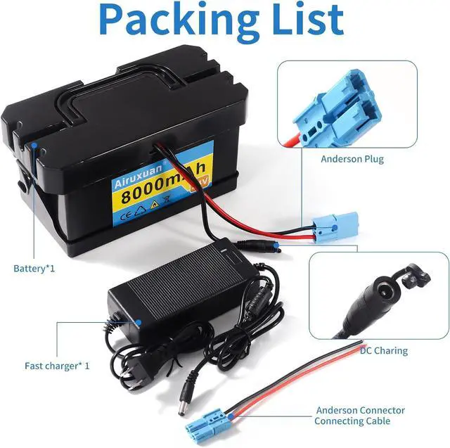 Alt view image 2 of 7 - 24V 8Ah Lithium Battery for Kids Ride-On Cars & Power Wheels, 25A BMS, 2A Charger,Compatible with Dynacraft Realtree 24V UTVs