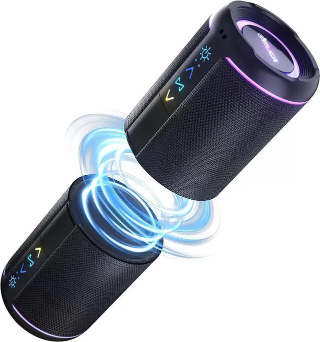 Main image of Magnetic 2-in-1 Portable Bluetooth Speaker, 24W Split Stereo Sound with TWS, Bluetooth 5.4, IPX6 Waterproof, 20-Hour Playtime,7 LED Light Modes, Wireless Speaker Perfect for Party Home Beach Outdoor
