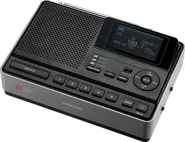 Main image of CL-100 NOAA, S.A.M.E and Public Alert Certified Weather Alert Table-Top Radio with AM/FM-RBDS, and EEPROM Back Up for Preset Stations