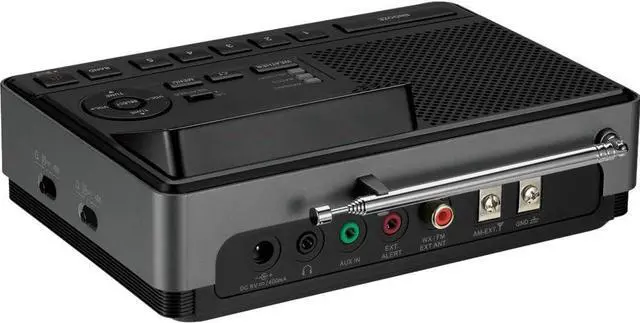 Alt view image 4 of 6 - CL-100 NOAA, S.A.M.E and Public Alert Certified Weather Alert Table-Top Radio with AM/FM-RBDS, and EEPROM Back Up for Preset Stations