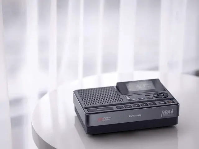 Alt view image 6 of 6 - CL-100 NOAA, S.A.M.E and Public Alert Certified Weather Alert Table-Top Radio with AM/FM-RBDS, and EEPROM Back Up for Preset Stations