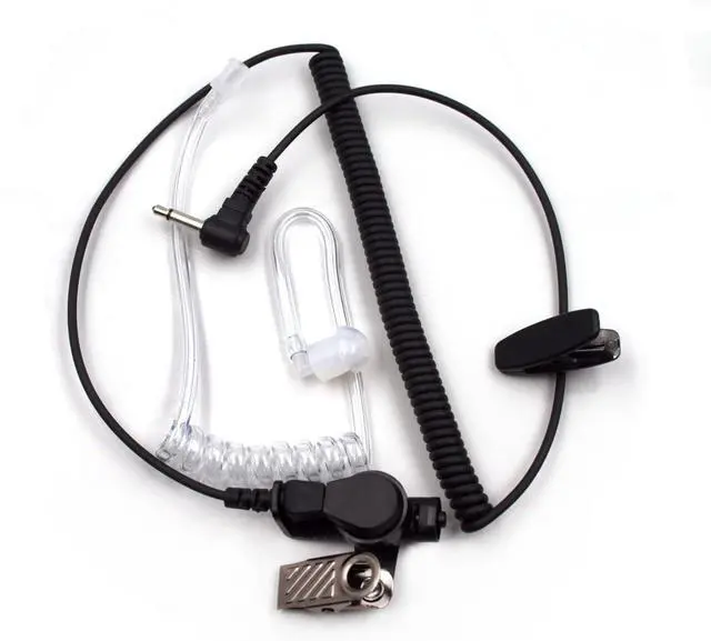 Alt view image 4 of 6 - 10-Pack 3.5mm Listen Only Acoustic Tube Earpiece Fits Motorola Kenwood | Headset Audio Jack Fits Icom Speaker Mic KMC-45 PMMN4013A Concealed Clear Monitoring Radio Accessories