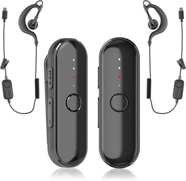 Main image of Super Mini Walkie Talkies, Small Secure Clip-On Two Way Radio, Portable Walkie Talkie with Earpieces for Outdoor Sports, Restaurants, Retail Stores, Baseball, Hospital, Biking, Adults, 2 Pack