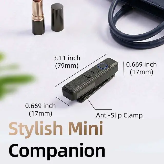 Alt view image 7 of 7 - Mini Walkie Talkies with Earpiece, Ultralight 27g Hands-Free Clip-On Two Way Radios for Restaurant, Salon, Hotel, Retail & Business - Rechargeable Lapel Radio with 48-Hour Battery 2 Pack