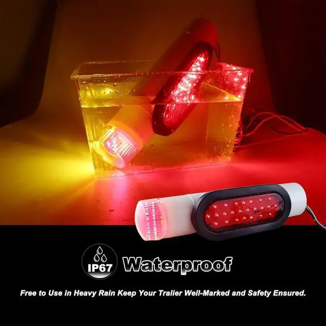 Alt view image 6 of 7 - Boat Trailer Guide on Post Pipe Light Set DOT Approved Submersible Boat Trailer Guide Pole Lights for 2-3/8" PVC Pipe LED Lights for Boat Trailers Waterproof 2Pcs White
