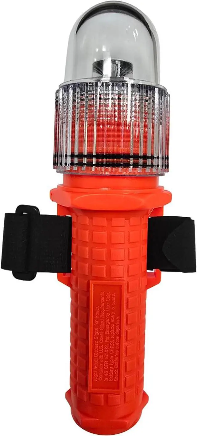 Main image of SOSeFLARE 5 NO MORE FLARES, Electronic Boat Distress Flare, Waterproof LED | USCG & SOLAS Compliant Marine Safety Signal, Nighttime only SOS flare replacement for Boats.