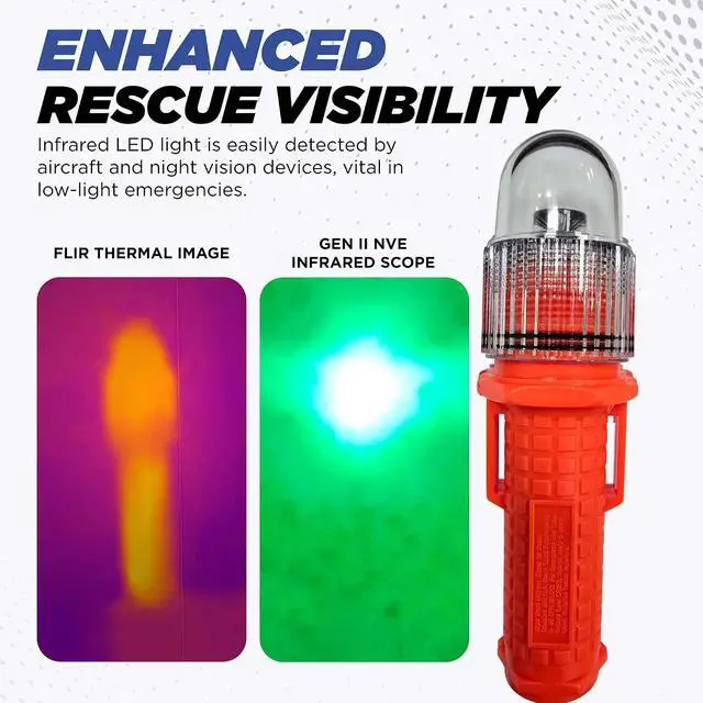 Alt view image 5 of 7 - SOSeFLARE 5 NO MORE FLARES, Electronic Boat Distress Flare, Waterproof LED | USCG & SOLAS Compliant Marine Safety Signal, Nighttime only SOS flare replacement for Boats.