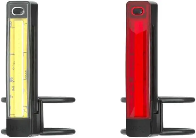 Alt view image 5 of 6 - Knog Plus Twinpack USB Rechargeable Front & Rear Bike Light Black | USB rechargeable front and rear light set with 450 m visibility, IP66 waterproof and versatile mounting