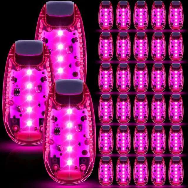 Main image of 30/60/100 Pcs LED Running Light Bulk | High Visibility Strobe for Nighttime Safety, Reflective Clip Design for Helmets Bikes, Flashing Accessories Runners Cyclist