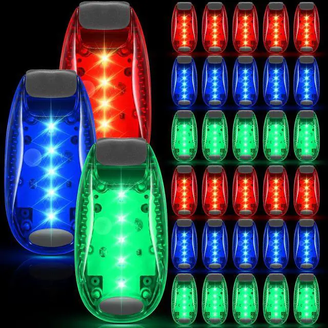 Main image of 30/60/100 Pcs LED Running Light Bulk | High Visibility Strobe for Nighttime Safety, Reflective Clip Design for Helmets Bikes, Flashing Accessories Runners Cyclist