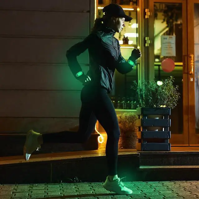 Alt view image 5 of 7 - 30/60/100 Pcs LED Running Light Bulk | High Visibility Strobe for Nighttime Safety, Reflective Clip Design for Helmets Bikes, Flashing Accessories Runners Cyclist