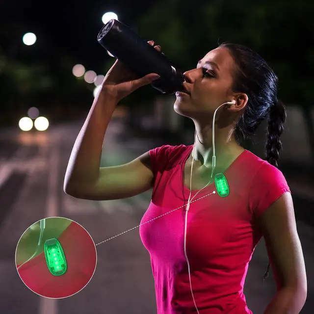 Alt view image 6 of 7 - 30/60/100 Pcs LED Running Light Bulk | High Visibility Strobe for Nighttime Safety, Reflective Clip Design for Helmets Bikes, Flashing Accessories Runners Cyclist