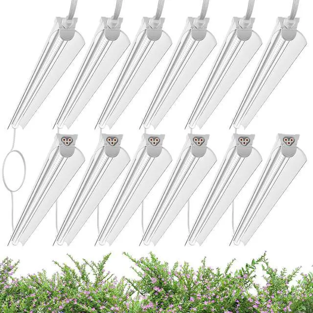 Main image of 4FT Grow Lights for Indoor Plants,T8 5000K Full Spectrum Plant Light,540W(12 x 45W),LED Grow Light Strips whit Timer, Aluminum Reflector,Linkable,Plant Growing Lamp Fixture for Greenhouse Indoor 12pcs