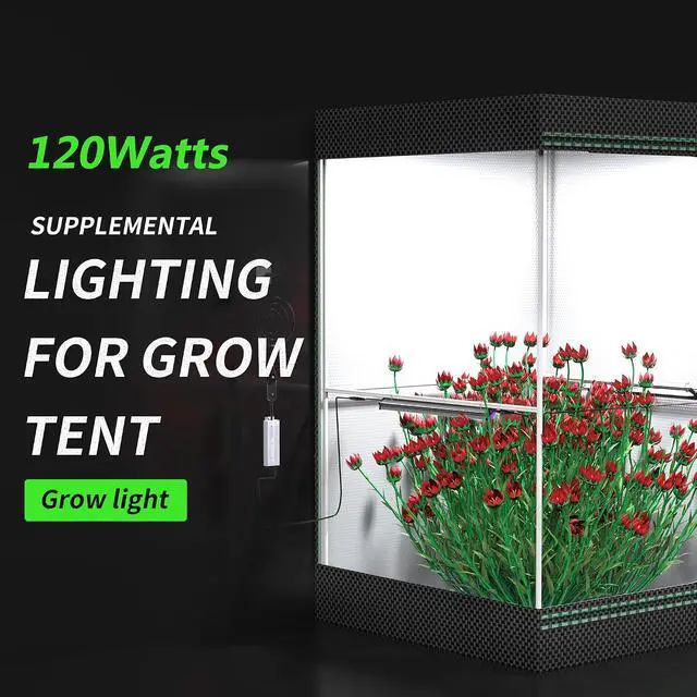 Alt view image 6 of 7 - Under Canopy Led Grow Light Bars Full Spectrum Led Grow Lamps Grow Lights for Indoor Plants Dimmable Daisy Chain for Grow Lights Supplemental Lighting for Grow Tent