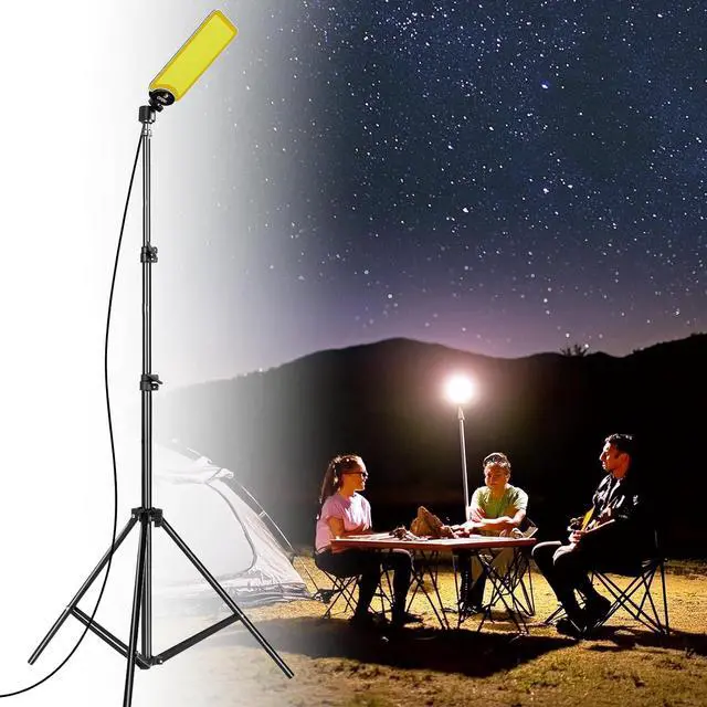 Main image of Telescopic LED Camping Lights 18000 Lumens - Tripod, Remote Control, Outdoor Telescoping Light with Stand