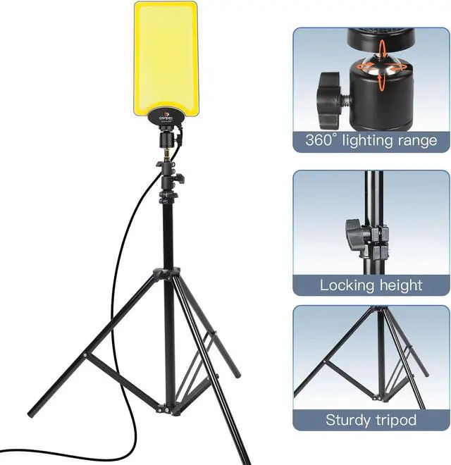 Alt view image 3 of 7 - Telescopic LED Camping Lights 18000 Lumens - Tripod, Remote Control, Outdoor Telescoping Light with Stand