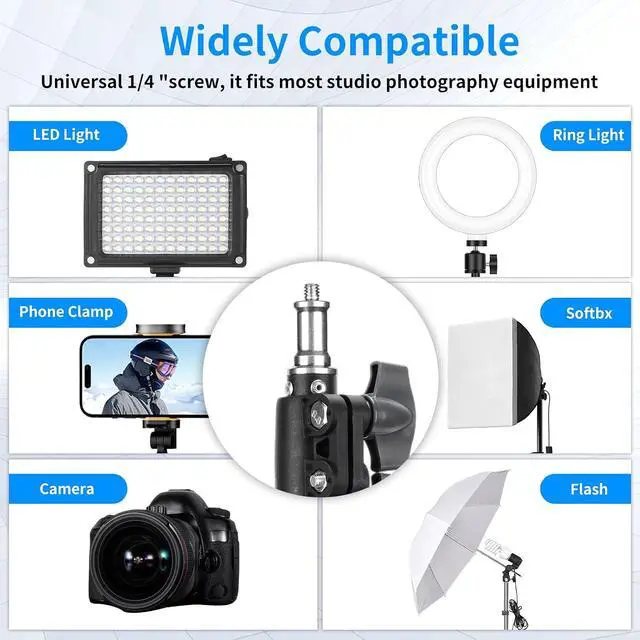 Alt view image 3 of 5 - 2 Pack Adjustable 7ft Aluminum Photography Light Stand, Portable Light Tripod, for Lighting Stand Speedlight, Flash, Softbox,Strobe Light, Camera, Photographic Portrait
