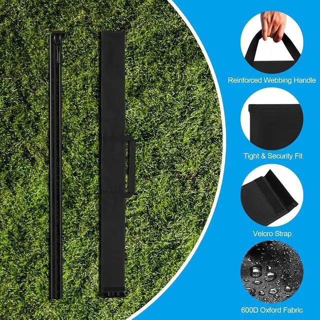 Alt view image 7 of 7 - 50" Dutch Oven Tripod with Carry Bag, Cast Iron Campfire Cooking Stand | Heavy Duty Camp Fire Cooking Equipment for Camp Chef Outdoor Camping, Cooking Lantern Tripod Hanger with Storage Bag