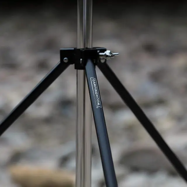 Alt view image 7 of 7 - Heavy Duty Stainless Steel Lantern Pile Driver Height Adjustable with Tripod Stand and Storage Bag D-240, D-243