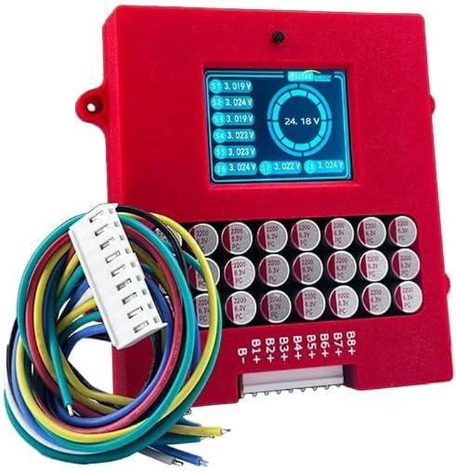 Main image of 6S 7S 8S 5A Active Equalizer Balancer 8S Equalizer with Voltage Display Lifepo4 Li-ion Lithium Lipo/Titanate LTO Energy Transfer Board Whole Group Capacitor Balancer PCB