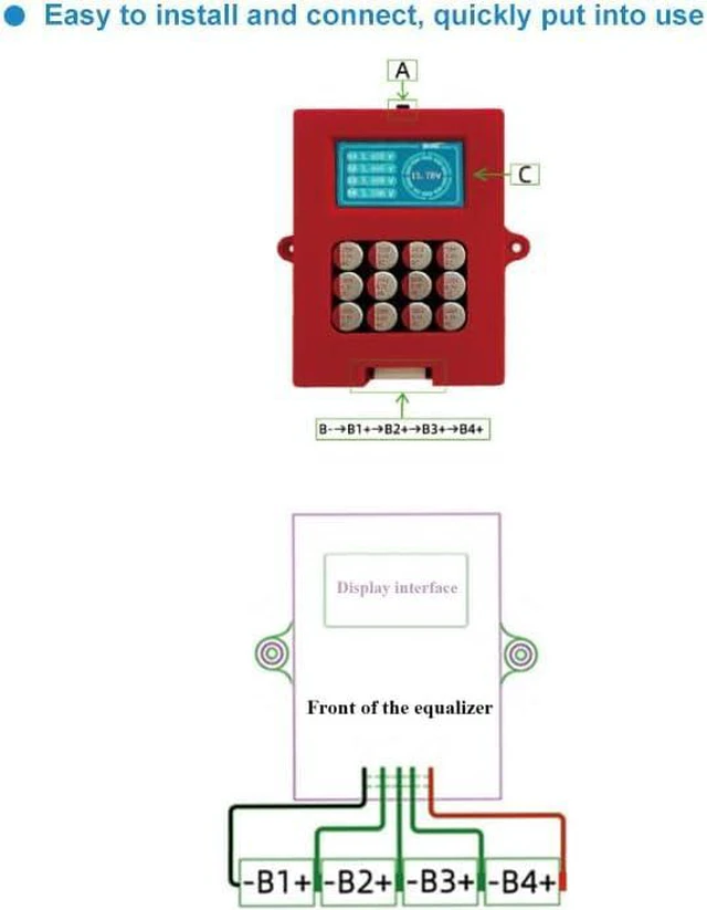 Alt view image 3 of 7 - 6S 7S 8S 5A Active Equalizer Balancer 8S Equalizer with Voltage Display Lifepo4 Li-ion Lithium Lipo/Titanate LTO Energy Transfer Board Whole Group Capacitor Balancer PCB