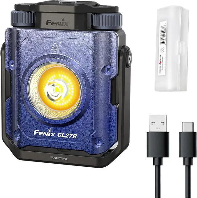 Main image of CL27R Camping Lantern Flashlight, 1600 lumens USB-C Rechargeable Waterproof Portable with White and Red LEDs and Lumentac Organizer for Hurricane Power Outage Emergency and Job Sites (Blue)