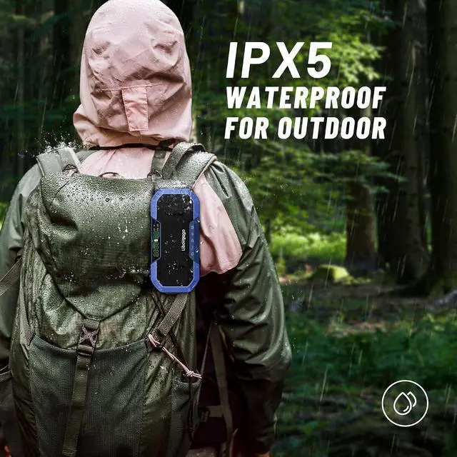 Alt view image 5 of 7 - Bluetooth Hand Crank Emergency Solar Powered Radio,Waterproof Portable NOAA Weather AM FM Radio Speaker,Wind Up Flashlight Phone Charger,5000mAH Battery Operated for Storm,Outage,Hurricane,Survival